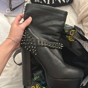 Rock n roll heels real leather